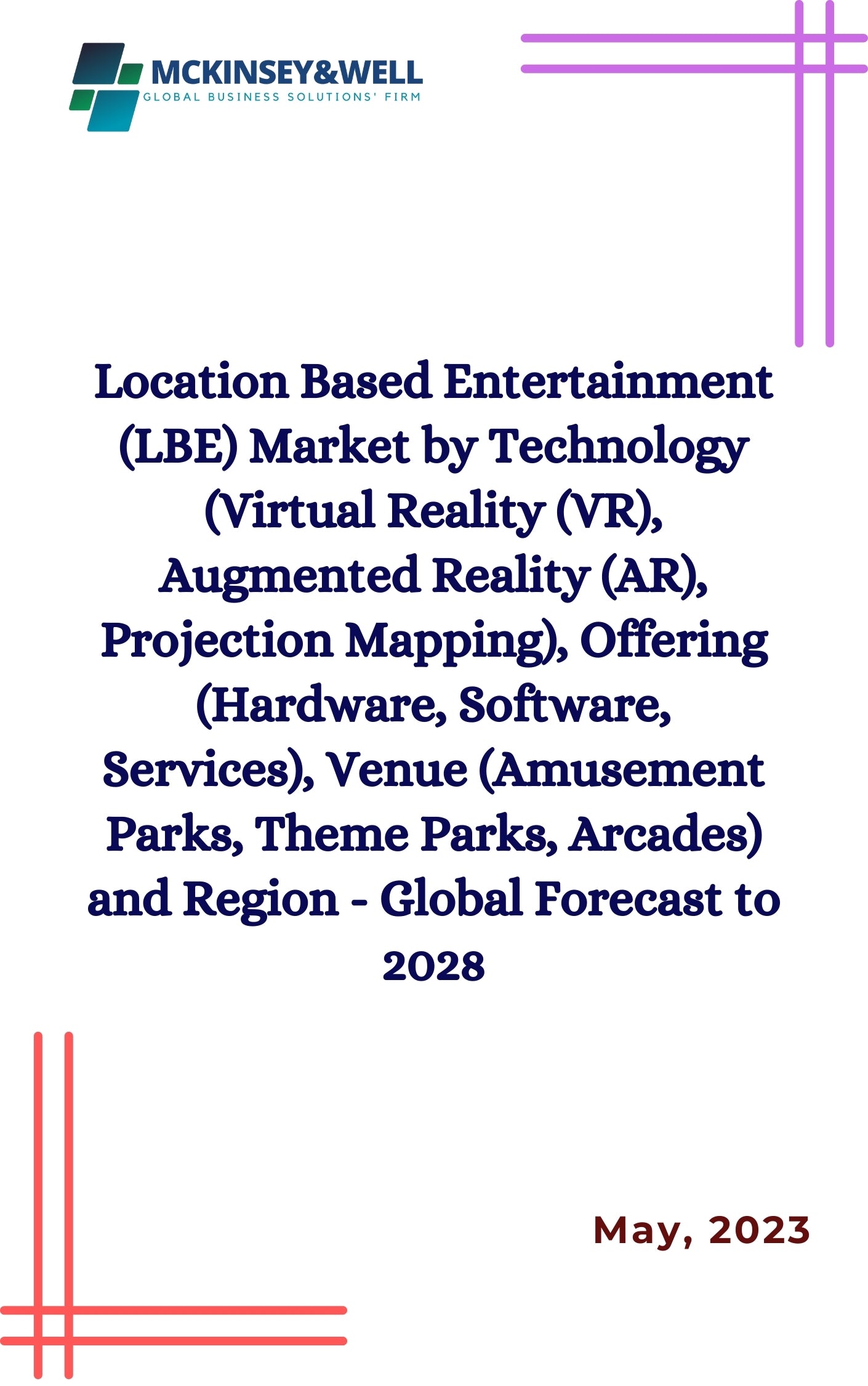 Location Based Entertainment (LBE) Market by Technology (Virtual Reality (VR), Augmented Reality (AR), Projection Mapping), Offering (Hardware, Software, Services), Venue (Amusement Parks, Theme Parks, Arcades) and Region - Global Forecast to 2028