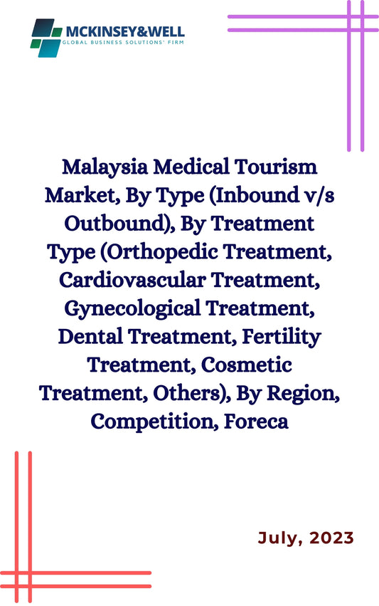 Malaysia Medical Tourism Market, By Type (Inbound v/s Outbound), By Treatment Type (Orthopedic Treatment, Cardiovascular Treatment, Gynecological Treatment, Dental Treatment, Fertility Treatment, Cosmetic Treatment, Others), By Region, Competition, Foreca