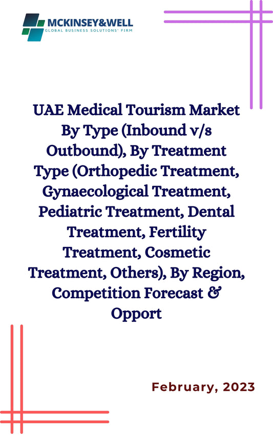 UAE Medical Tourism Market By Type (Inbound v/s Outbound), By Treatment Type (Orthopedic Treatment, Gynaecological Treatment, Pediatric Treatment, Dental Treatment, Fertility Treatment, Cosmetic Treatment, Others), By Region, Competition Forecast & Opport