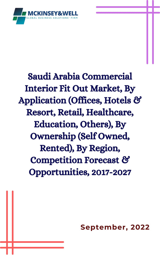 Saudi Arabia Commercial Interior Fit Out Market, By Application (Offices, Hotels & Resort, Retail, Healthcare, Education, Others), By Ownership (Self Owned, Rented), By Region, Competition Forecast & Opportunities, 2017-2027