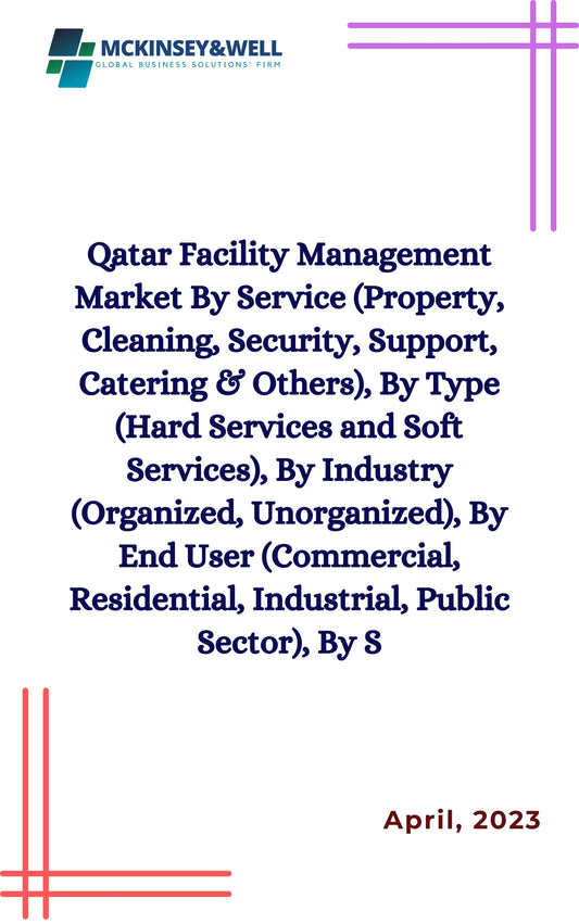 Qatar Facility Management Market By Service (Property, Cleaning, Security, Support, Catering & Others), By Type (Hard Services and Soft Services), By Industry (Organized, Unorganized), By End User (Commercial, Residential, Industrial, Public Sector), By S