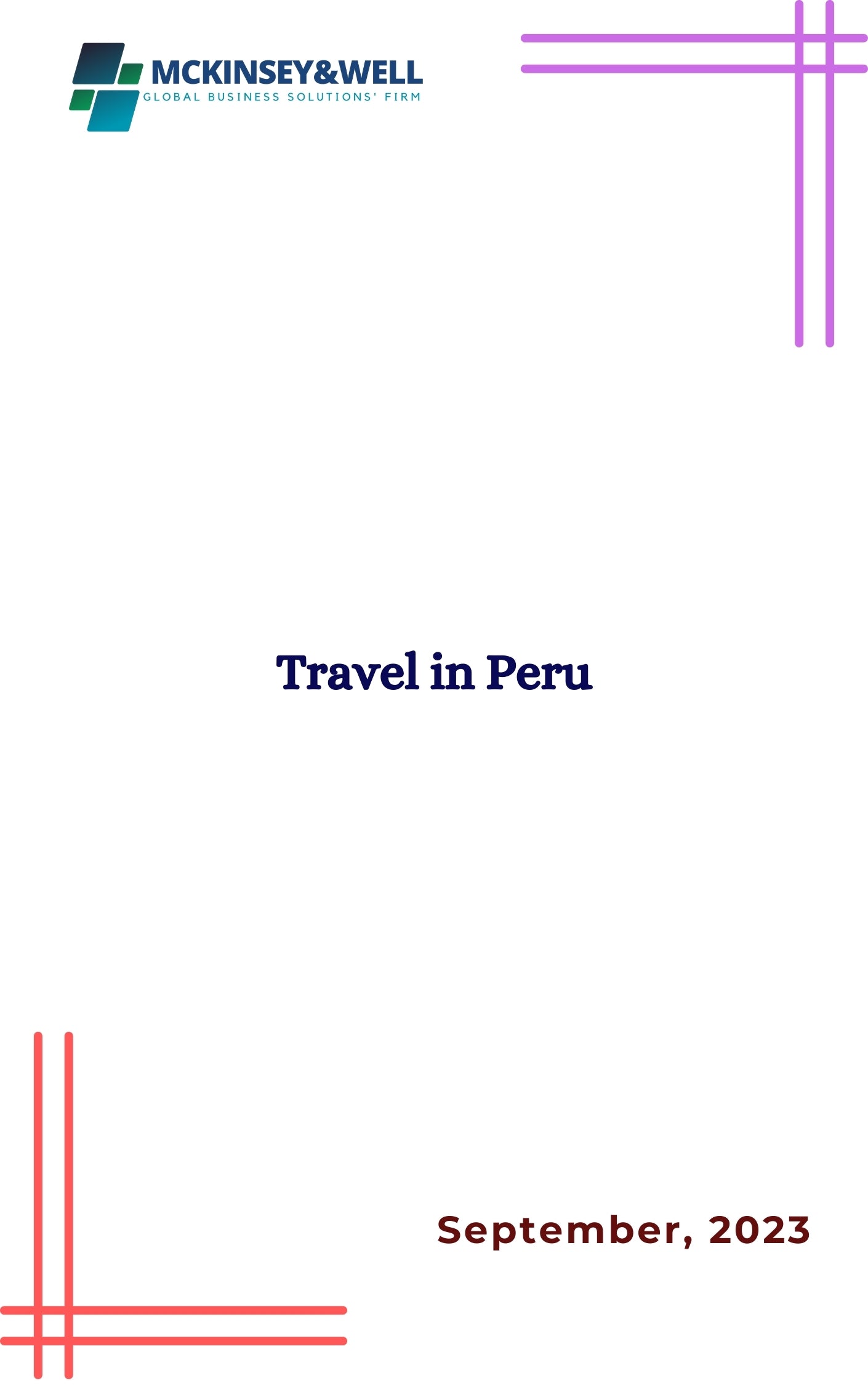 Travel in Peru