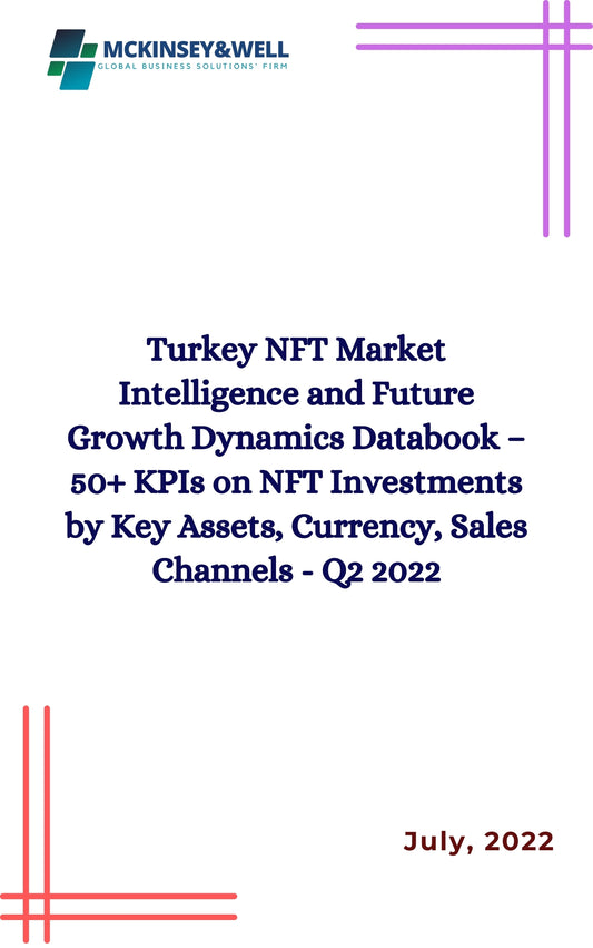 Turkey NFT Market Intelligence and Future Growth Dynamics Databook – 50+ KPIs on NFT Investments by Key Assets, Currency, Sales Channels - Q2 2022