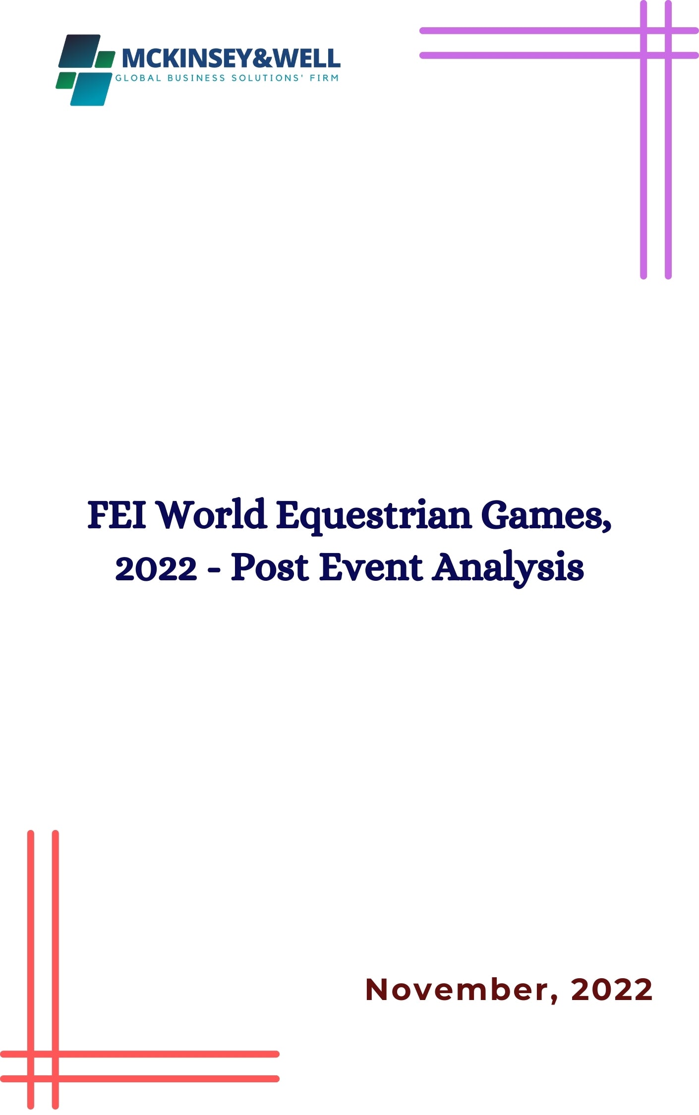 FEI World Equestrian Games, 2022 - Post Event Analysis