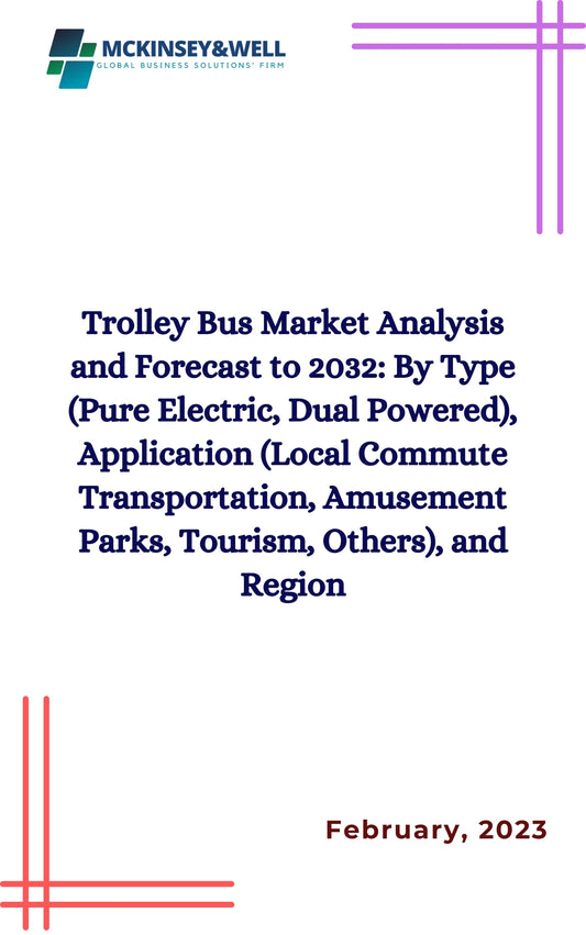 Trolley Bus Market Analysis and Forecast to 2032: By Type (Pure Electric, Dual Powered), Application (Local Commute Transportation, Amusement Parks, Tourism, Others), and Region