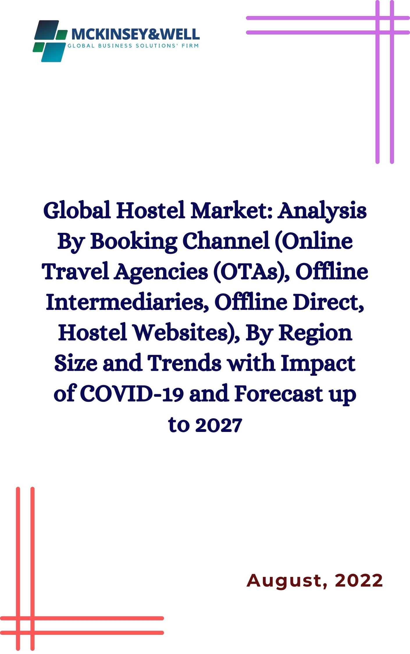 Global Hostel Market: Analysis By Booking Channel (Online Travel Agencies (OTAs), Offline Intermediaries, Offline Direct, Hostel Websites), By Region Size and Trends with Impact of COVID-19 and Forecast up to 2027