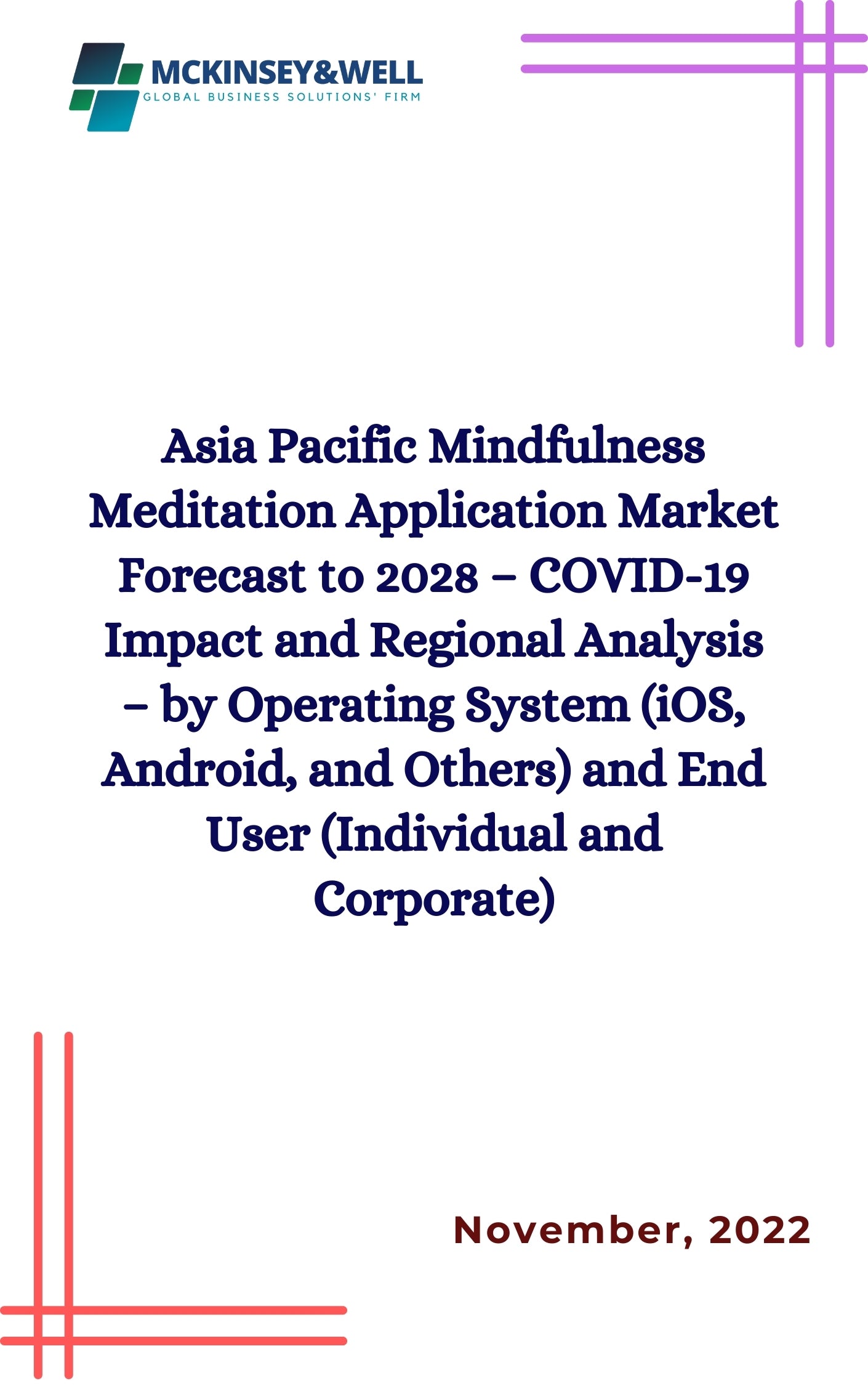 Asia Pacific Mindfulness Meditation Application Market Forecast to 2028 – COVID-19 Impact and Regional Analysis – by Operating System (iOS, Android, and Others) and End User (Individual and Corporate)