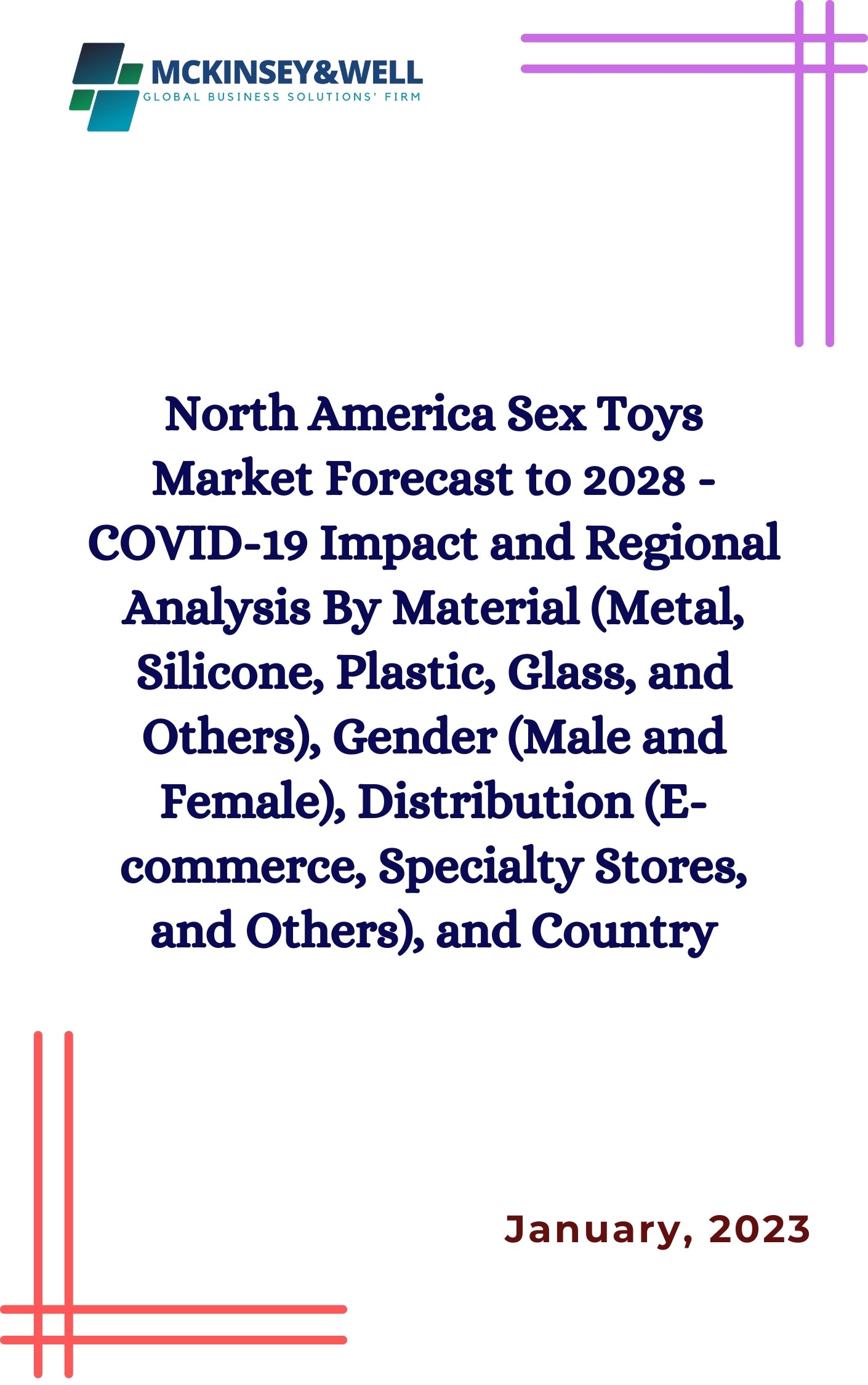 North America Sex Toys Market Forecast to 2028 - COVID-19 Impact and Regional Analysis By Material (Metal, Silicone, Plastic, Glass, and Others), Gender (Male and Female), Distribution (E-commerce, Specialty Stores, and Others), and Country