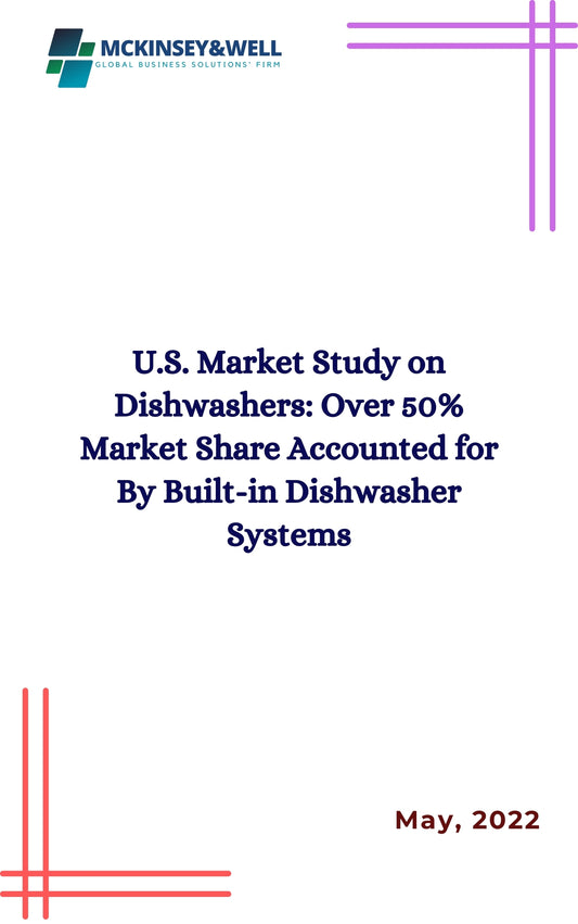 U.S. Market Study on Dishwashers: Over 50% Market Share Accounted for By Built-in Dishwasher Systems