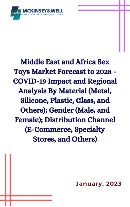 Middle East and Africa Sex Toys Market Forecast to 2028 - COVID-19 Impact and Regional Analysis By Material (Metal, Silicone, Plastic, Glass, and Others); Gender (Male, and Female); Distribution Channel (E-Commerce, Specialty Stores, and Others)