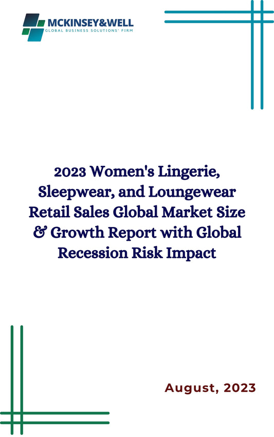 2023 Women's Lingerie, Sleepwear, and Loungewear Retail Sales Global Market Size & Growth Report with Global Recession Risk Impact