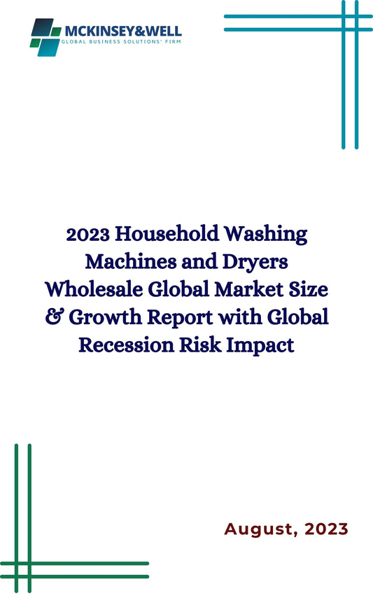 2023 Household Washing Machines and Dryers Wholesale Global Market Size & Growth Report with Global Recession Risk Impact