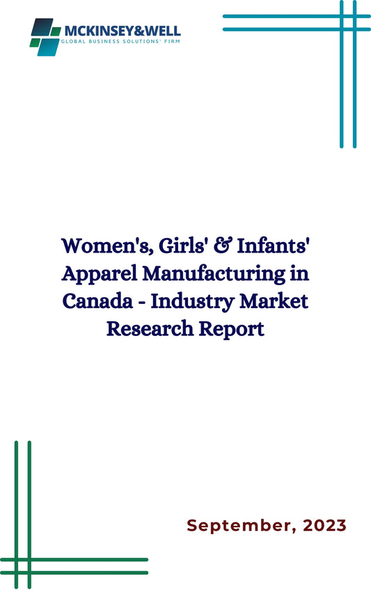 Women's, Girls' & Infants' Apparel Manufacturing in Canada - Industry Market Research Report