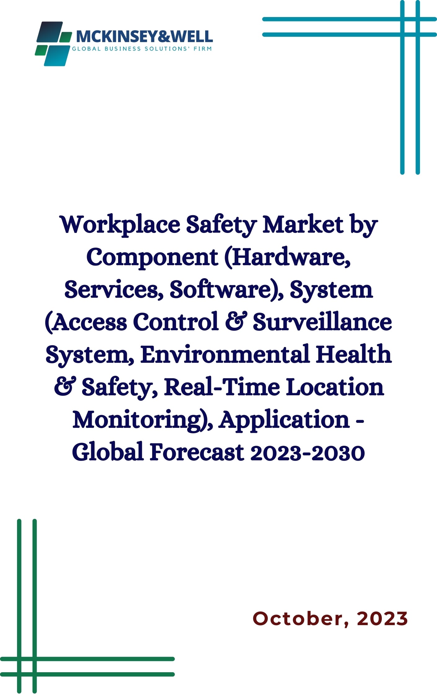 Workplace Safety Market by Component (Hardware, Services, Software), System (Access Control & Surveillance System, Environmental Health & Safety, Real-Time Location Monitoring), Application - Global Forecast 2023-2030