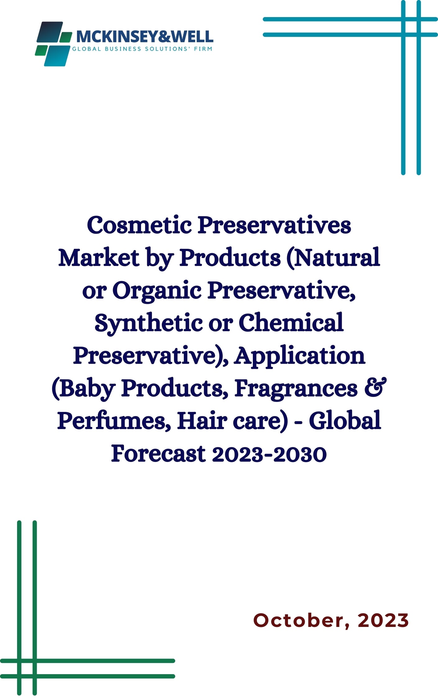 Cosmetic Preservatives Market by Products (Natural or Organic Preservative, Synthetic or Chemical Preservative), Application (Baby Products, Fragrances & Perfumes, Hair care) - Global Forecast 2023-2030