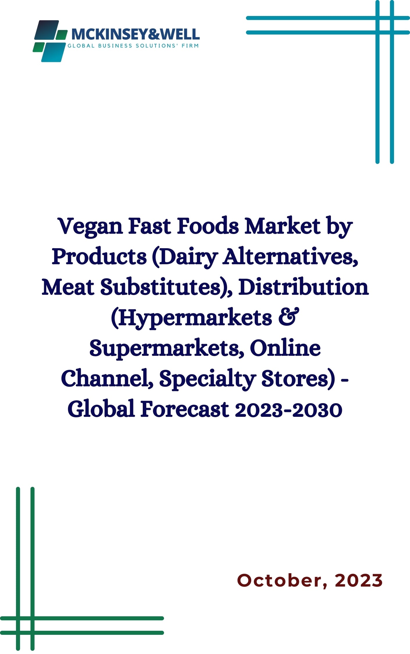 Vegan Fast Foods Market by Products (Dairy Alternatives, Meat Substitutes), Distribution (Hypermarkets & Supermarkets, Online Channel, Specialty Stores) - Global Forecast 2023-2030