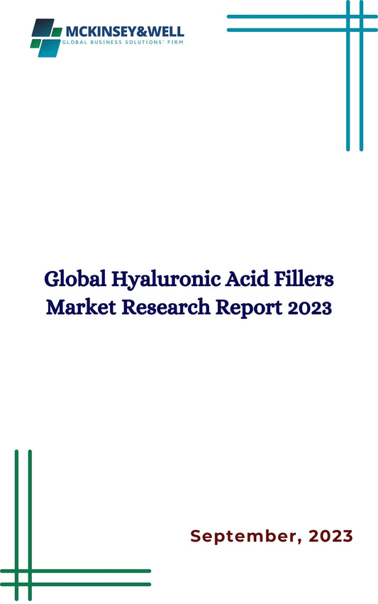 Global Hyaluronic Acid Fillers Market Research Report 2023