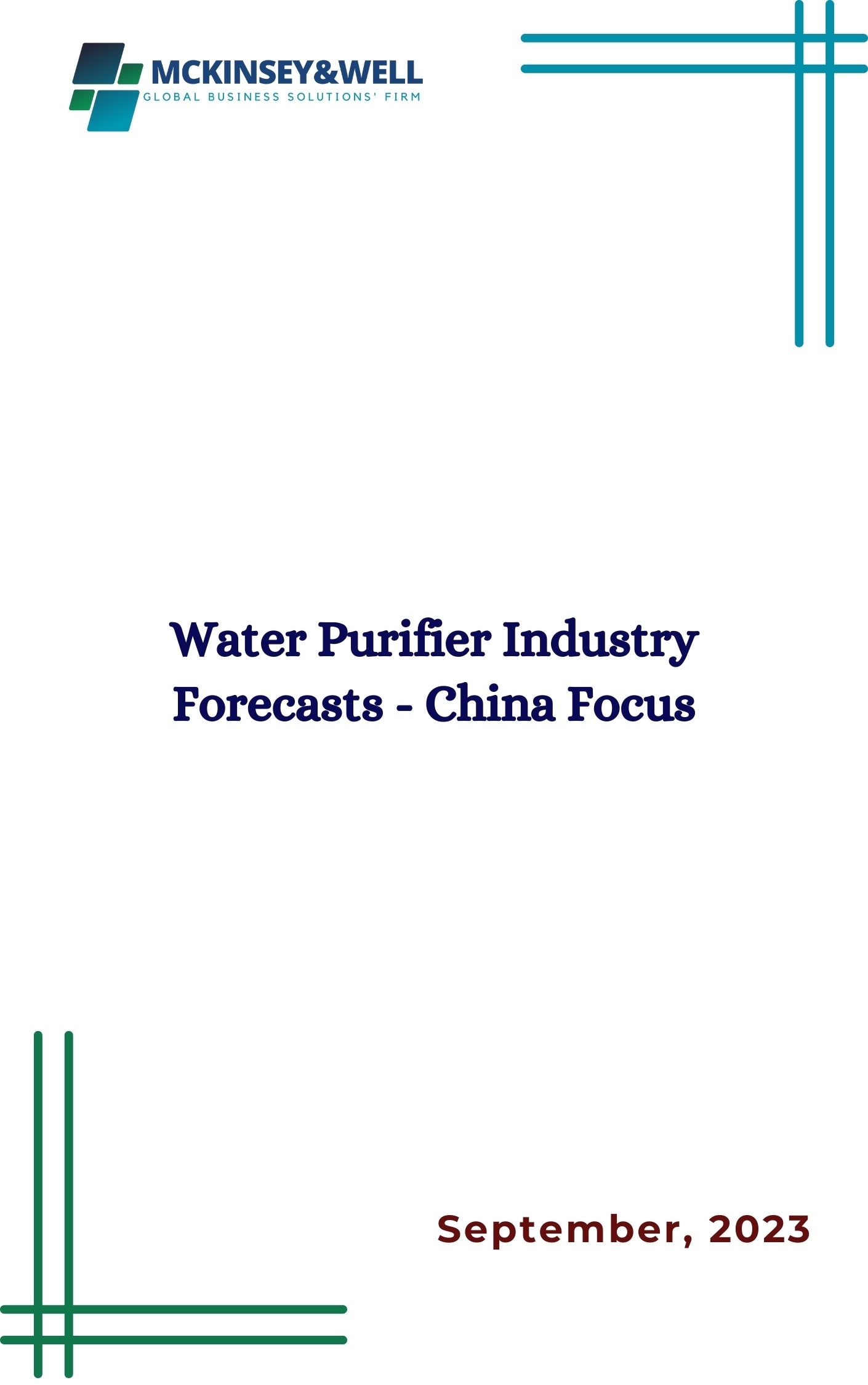 Water Purifier Industry Forecasts - China Focus