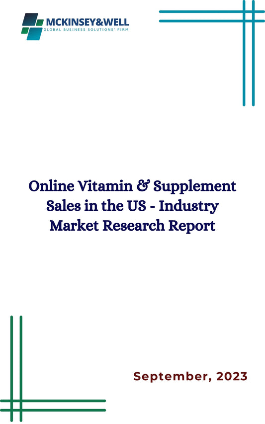 Online Vitamin & Supplement Sales in the US - Industry Market Research Report