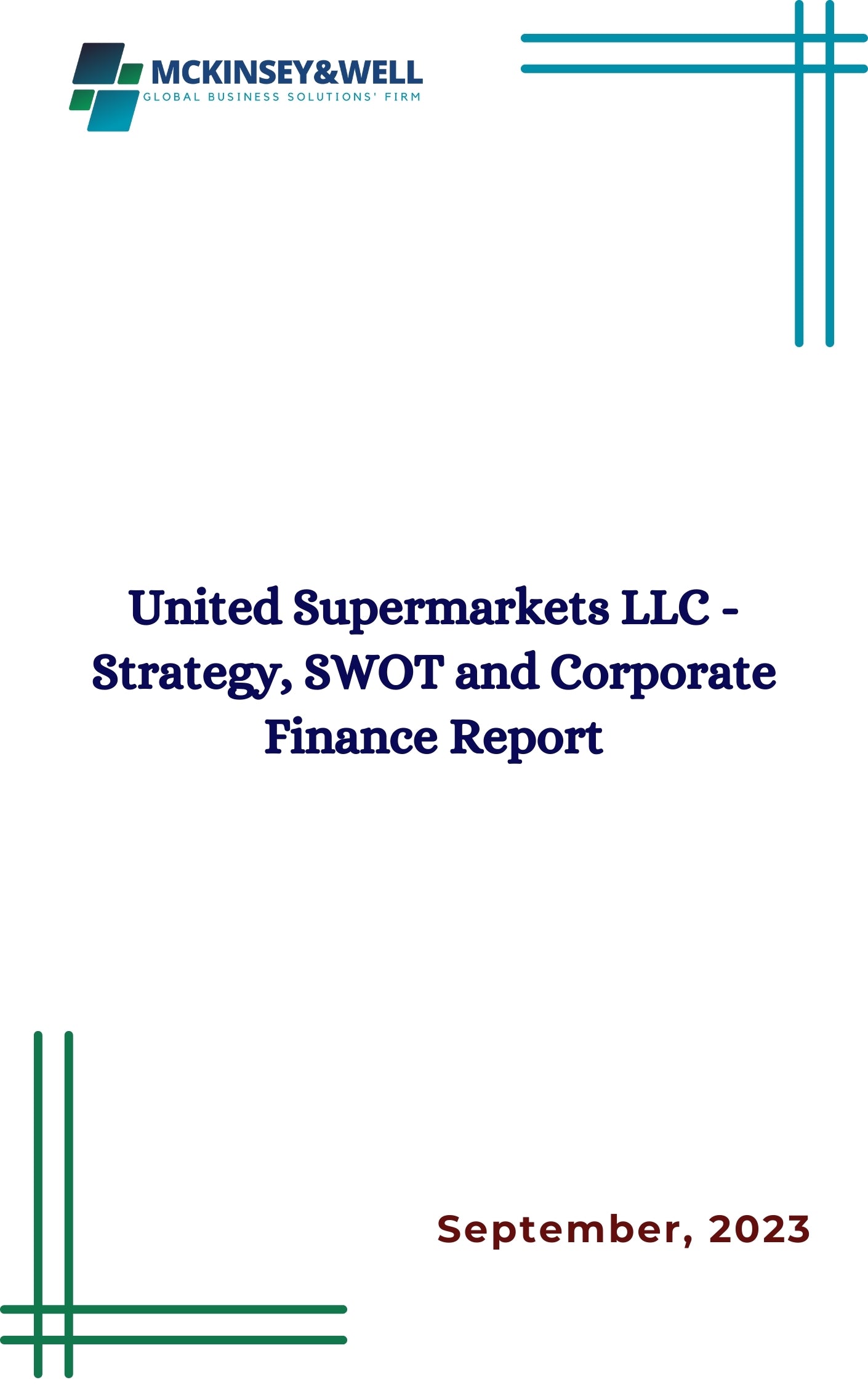 United Supermarkets LLC - Strategy, SWOT and Corporate Finance Report