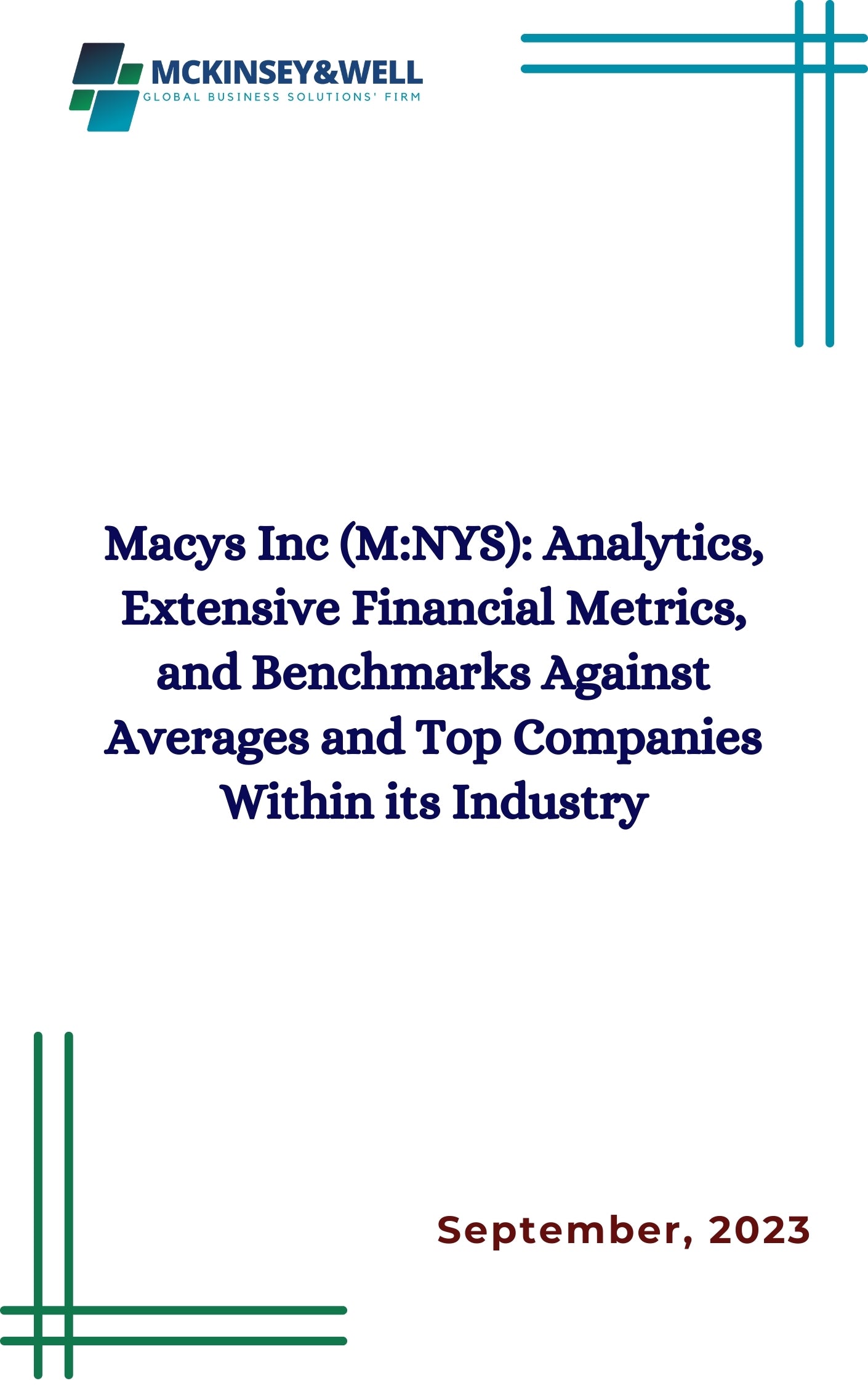 Macys Inc (M:NYS): Analytics, Extensive Financial Metrics, and Benchmarks Against Averages and Top Companies Within its Industry