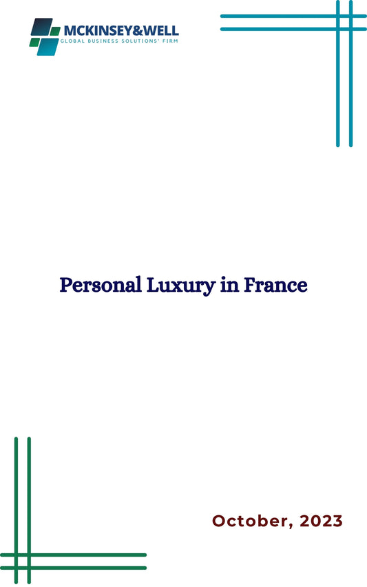 Personal Luxury in France