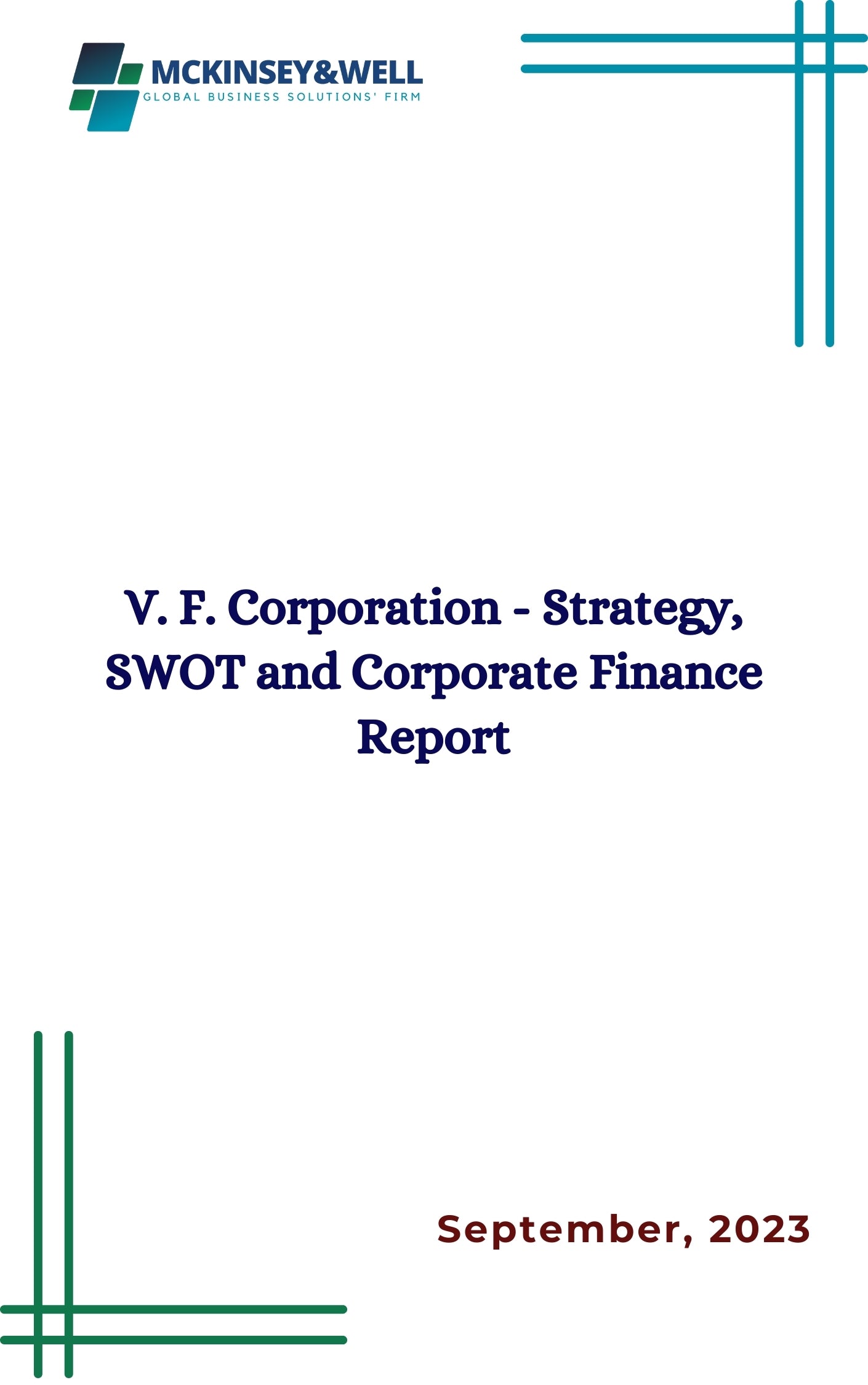 V. F. Corporation - Strategy, SWOT and Corporate Finance Report