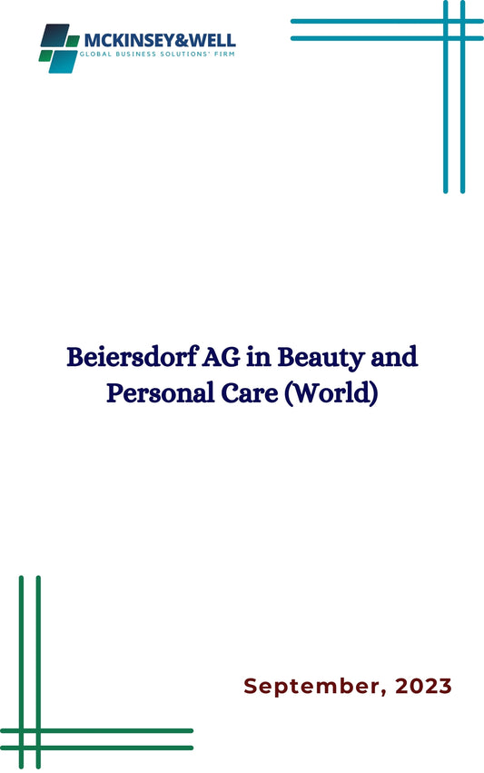 Beiersdorf AG in Beauty and Personal Care (World)