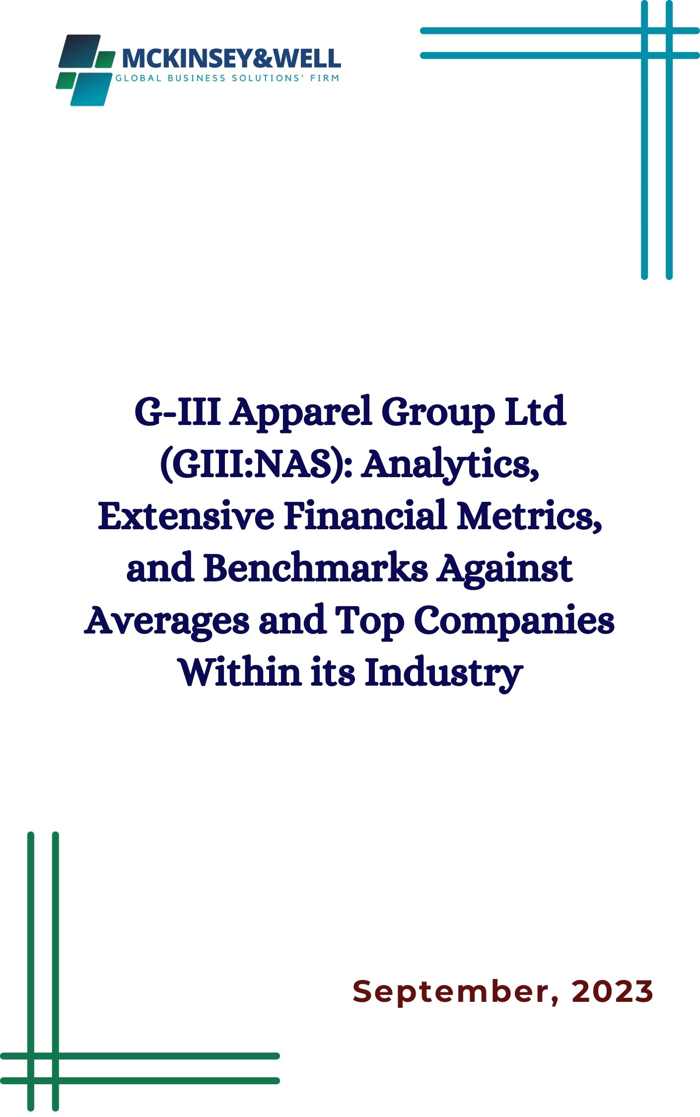 G-III Apparel Group Ltd (GIII:NAS): Analytics, Extensive Financial Metrics, and Benchmarks Against Averages and Top Companies Within its Industry