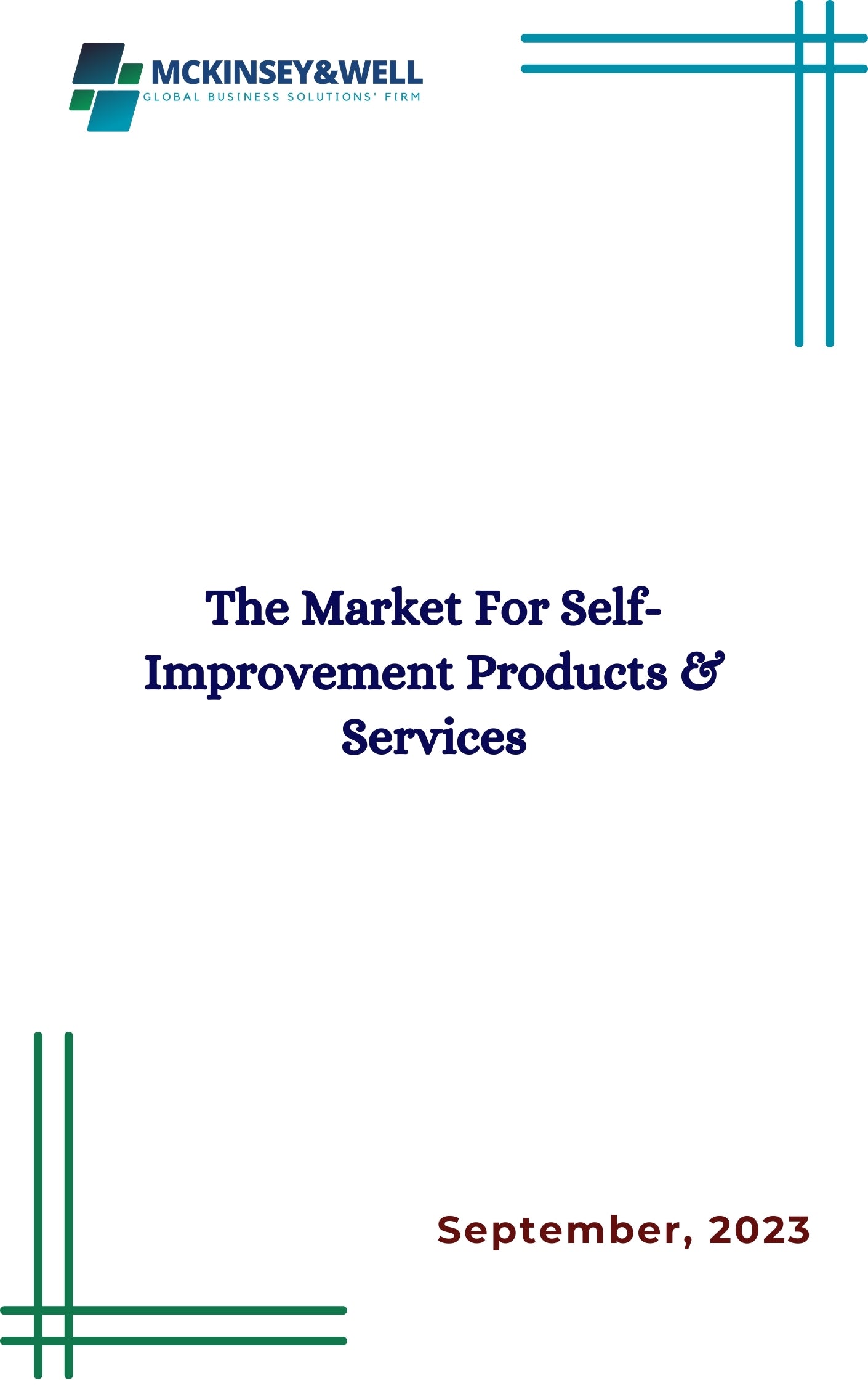 The Market For Self-Improvement Products & Services