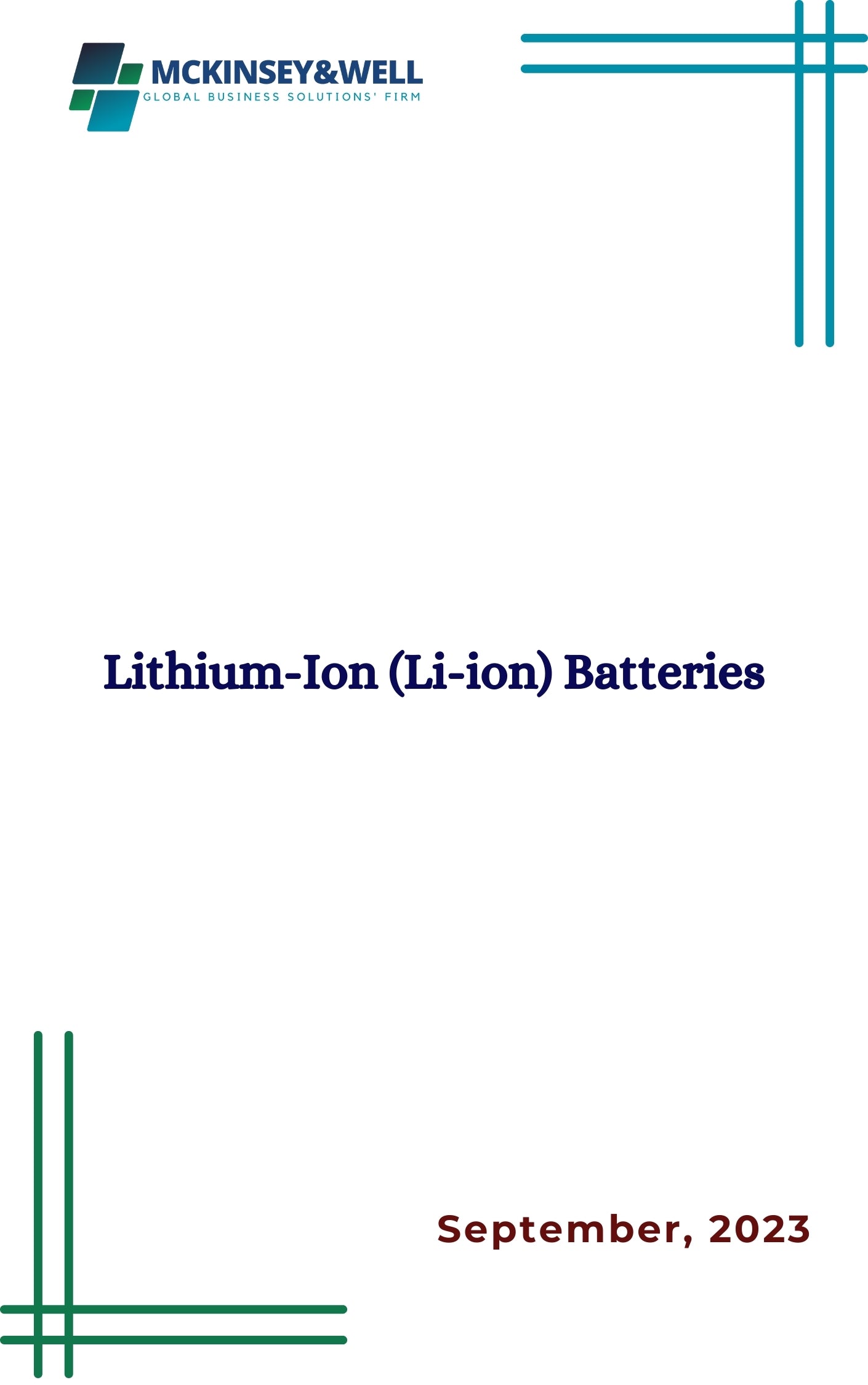 Lithium-Ion (Li-ion) Batteries