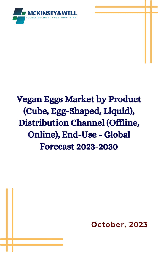 Vegan Eggs Market by Product (Cube, Egg-Shaped, Liquid), Distribution Channel (Offline, Online), End-Use - Global Forecast 2023-2030