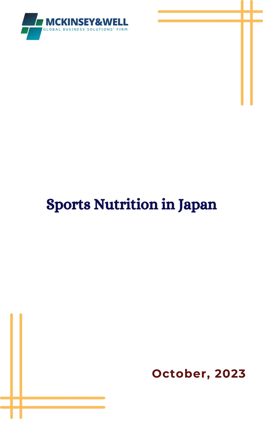 Sports Nutrition in Japan