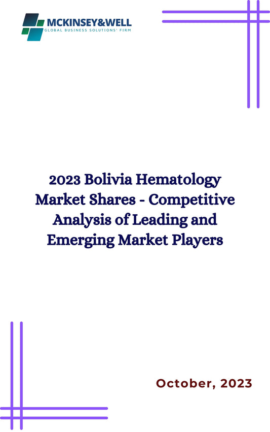 2023 Bolivia Hematology Market Shares - Competitive Analysis of Leading and Emerging Market Players