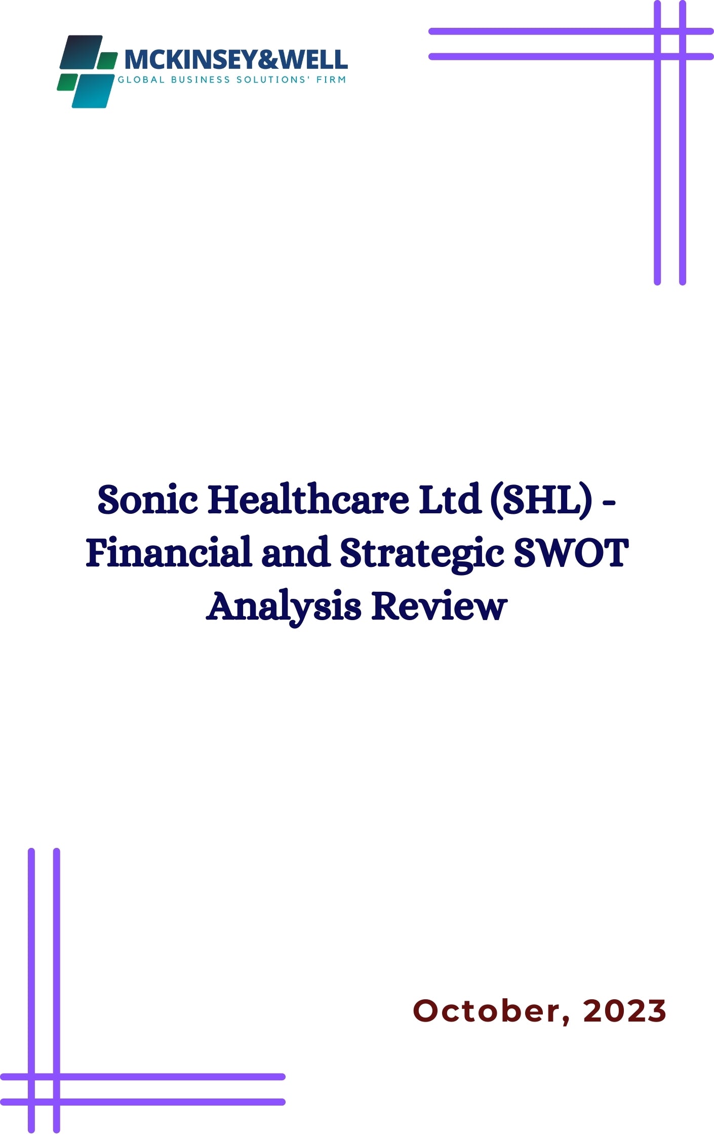 Sonic Healthcare Ltd (SHL) - Financial and Strategic SWOT Analysis Review