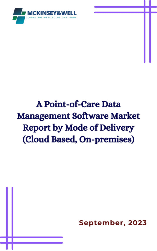 A Point-of-Care Data Management Software Market Report by Mode of Delivery (Cloud Based, On-premises)