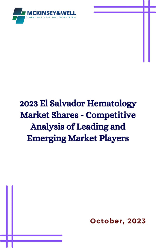 2023 El Salvador Hematology Market Shares - Competitive Analysis of Leading and Emerging Market Players