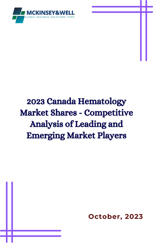 2023 Canada Hematology Market Shares - Competitive Analysis of Leading and Emerging Market Players