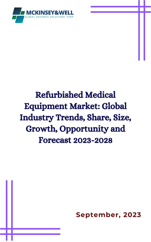 Refurbished Medical Equipment Market: Global Industry Trends, Share, Size, Growth, Opportunity and Forecast 2023-2028