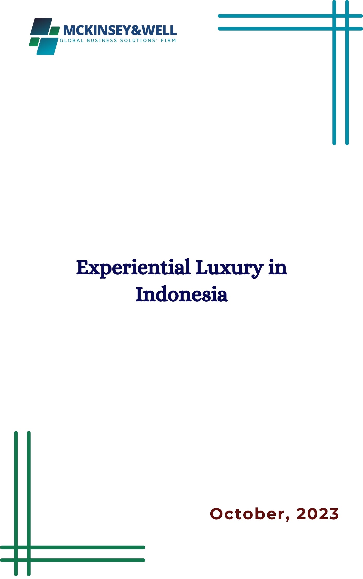 Experiential Luxury in Indonesia