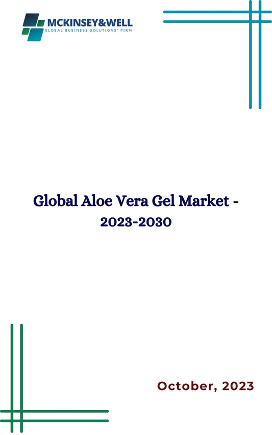 Global Aloe Vera Gel Market - 2023-2030