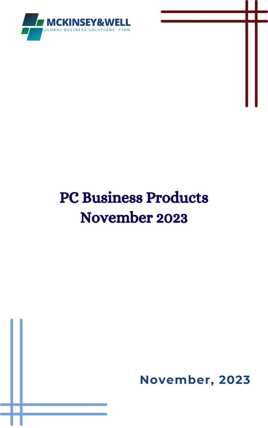 PC Business Products November 2023