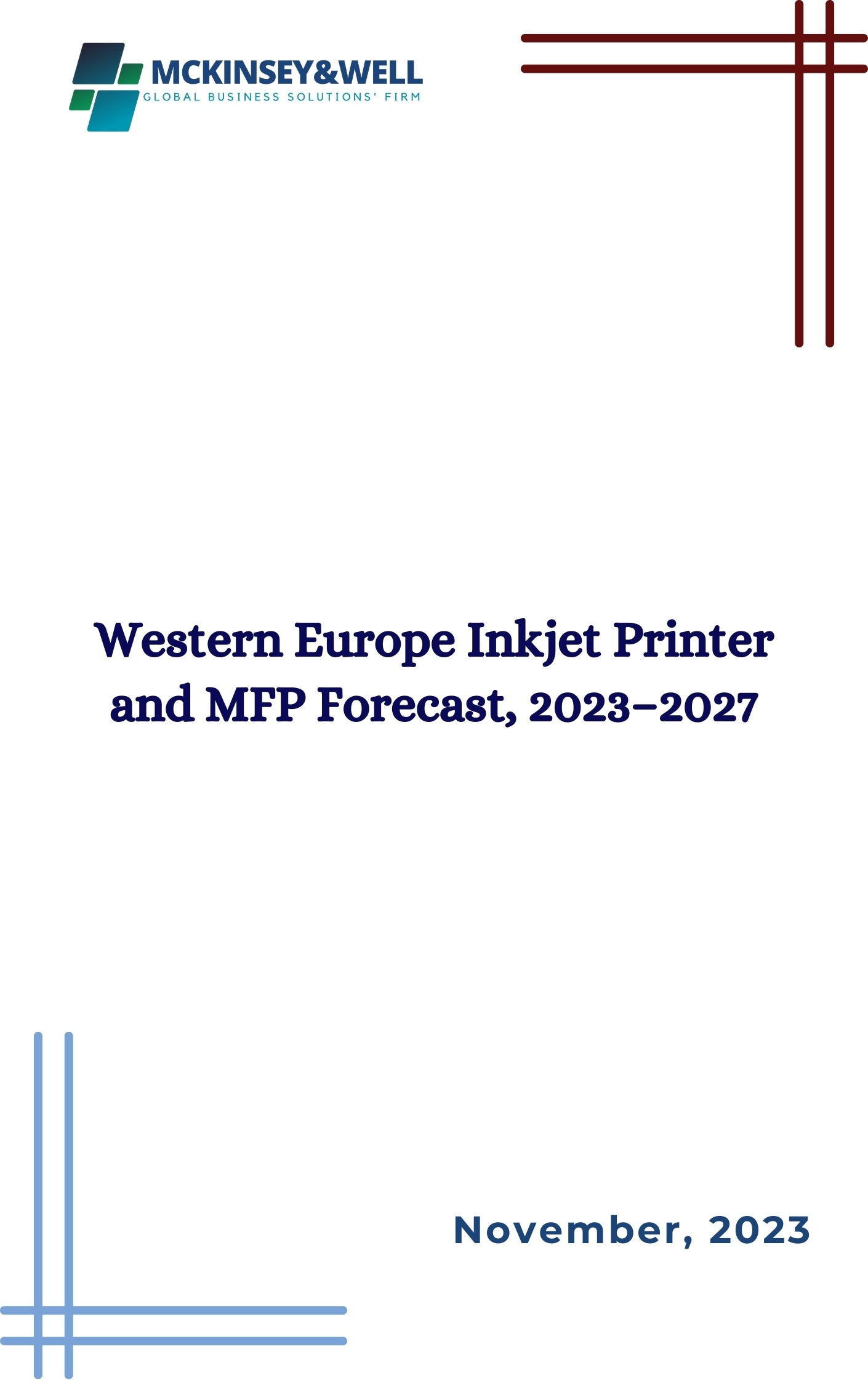 Western Europe Inkjet Printer and MFP Forecast, 2023–2027