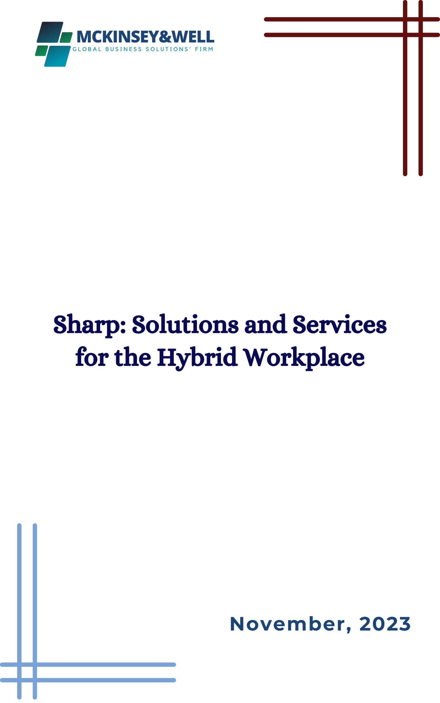 Sharp: Solutions and Services for the Hybrid Workplace