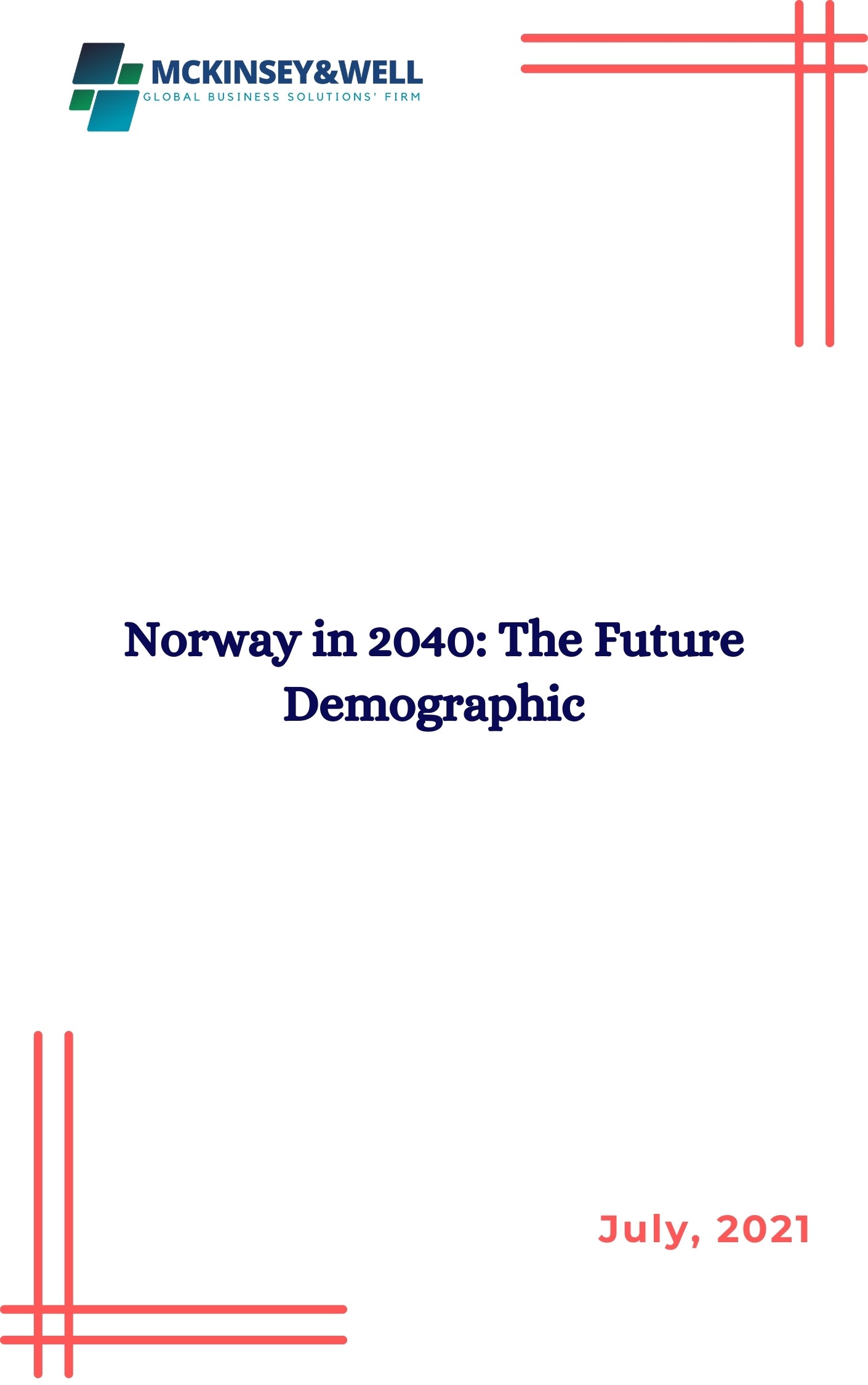 Norway in 2040: The Future Demographic