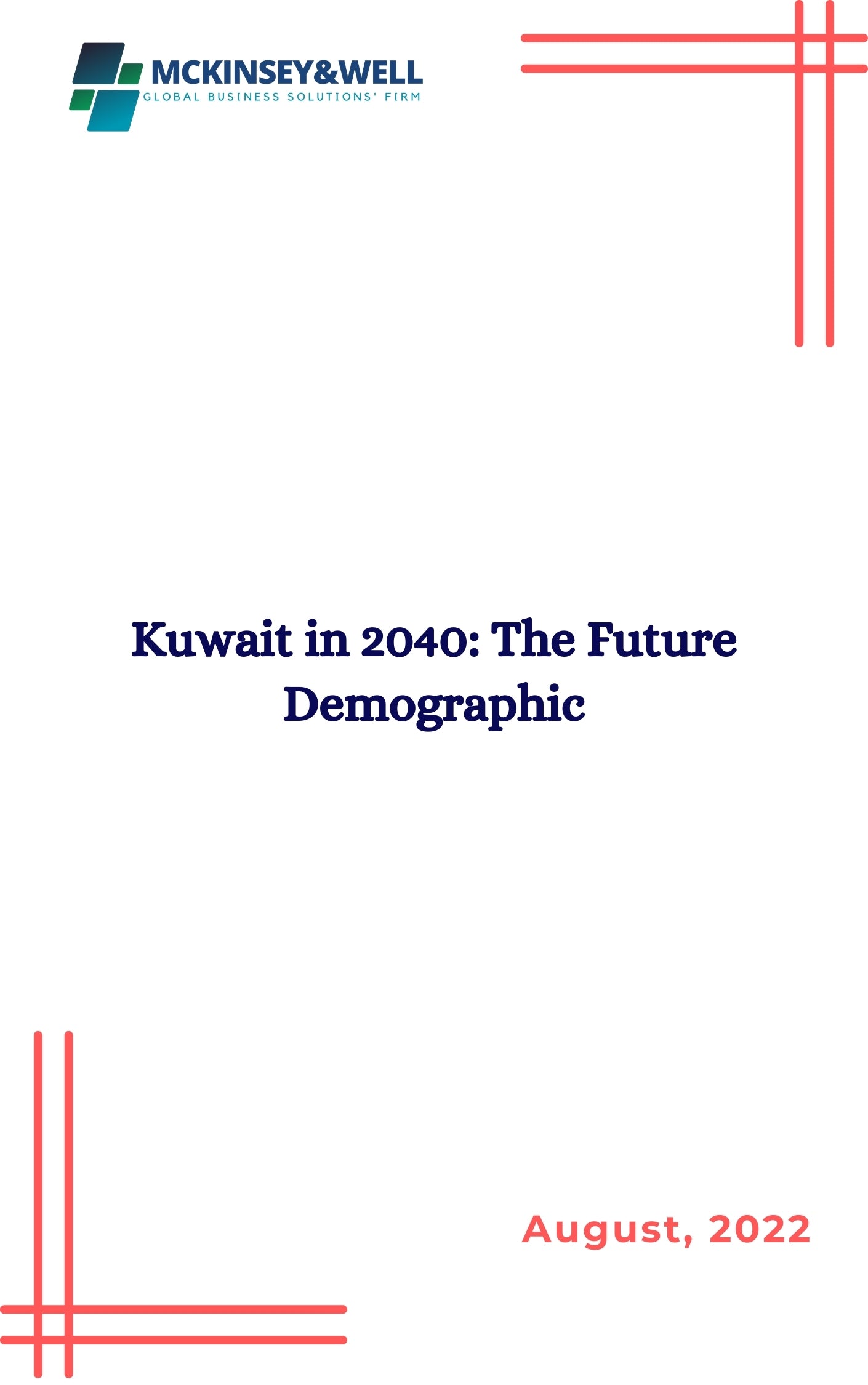 Kuwait in 2040: The Future Demographic