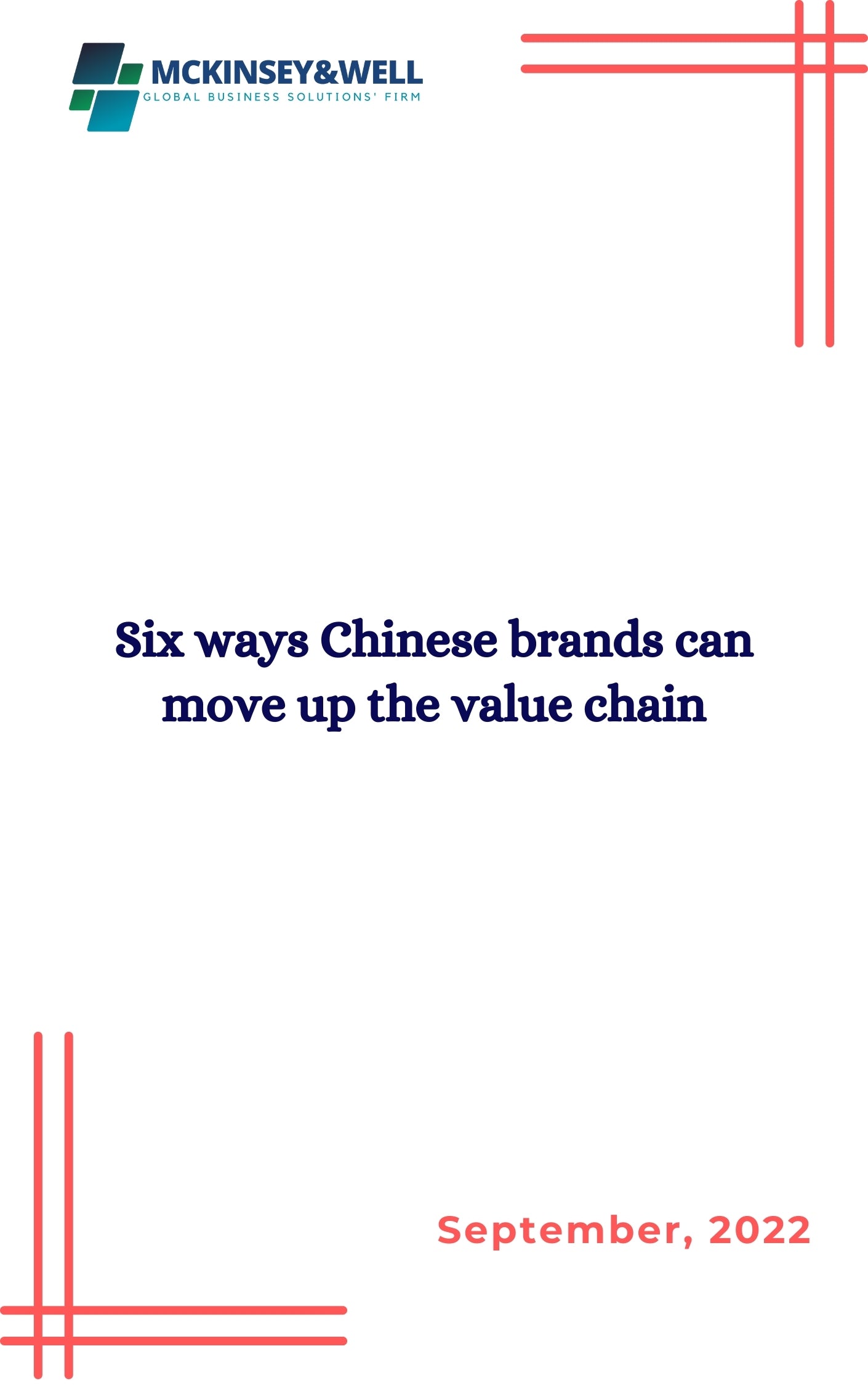 Six ways Chinese brands can move up the value chain