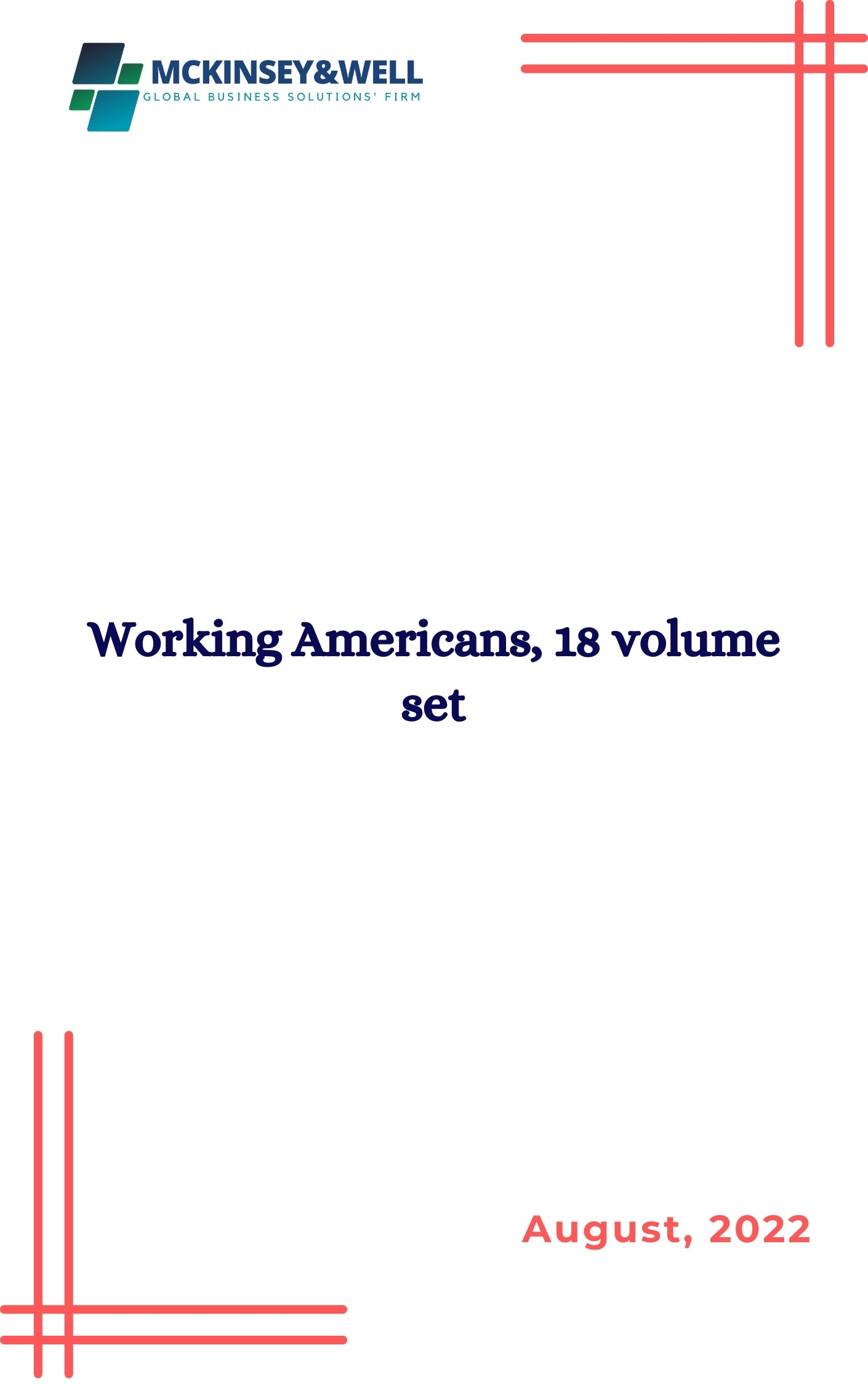 Working Americans, 18 volume set