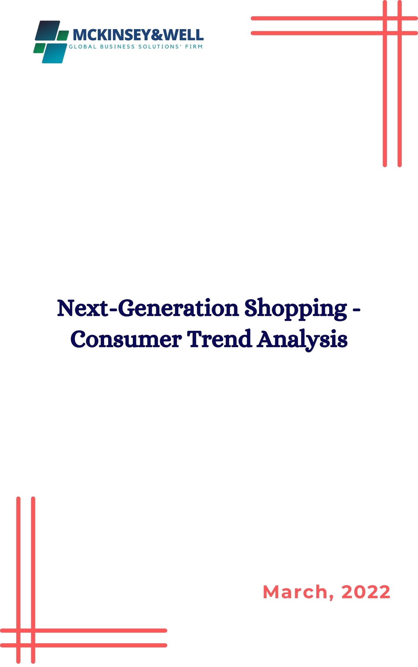 Next-Generation Shopping - Consumer Trend Analysis