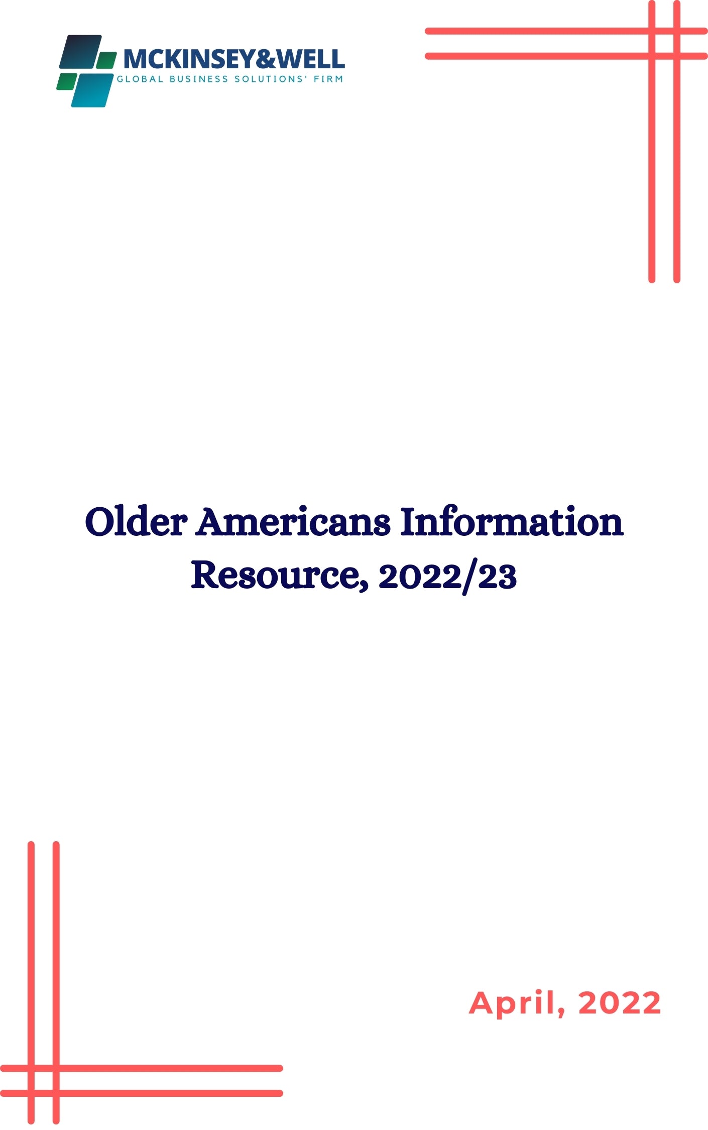 Older Americans Information Resource, 2022/23